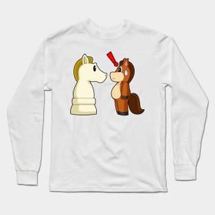 Chess piece Knight Horse Chess Long Sleeve T-Shirt